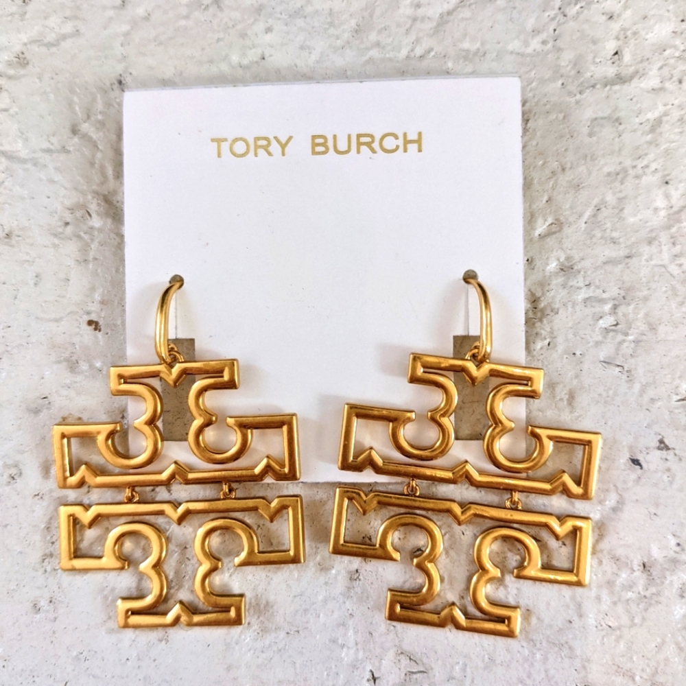 ***Authentic Tory Burch Britten Drop Earrings***
